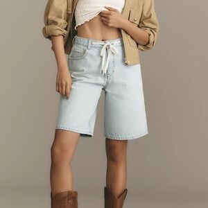Anthropologie Pilcro Classic Bermuda Denim Shorts